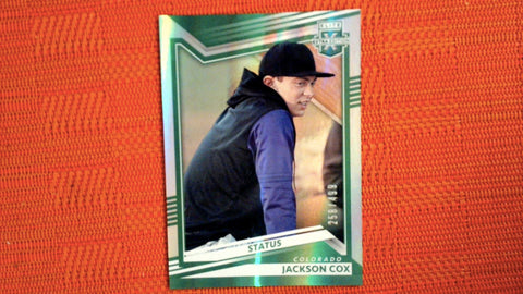 2022 Panini Elite Extra Edition #50 Jackson Cox 258/499 Status Green