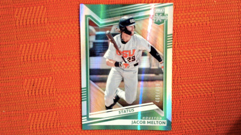 2022 Panini Elite Extra Edition #64 Jacob Melton 469/499 Status Green