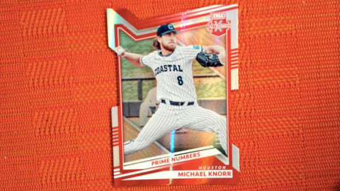 2022 Panini Elite Extra Edition #75 Michael Knorr 139/180 Prime Numbers B Die-Cut