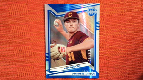 2022 Panini Elite Extra Edition #80 Andrew Taylor 344/349 Aspirations Blue