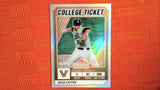 2022 Panini Elite Extra Edition #CTO-3 Jack Leiter College Tickets Optic Holo