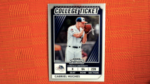 2022 Panini Elite Extra Edition #CTO-13 Gabriel Hughes College Tickets Optic