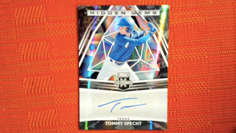 2022 Panini Elite Extra Edition #HG-TS Tommy Specht Hidden Gems Signatures Black