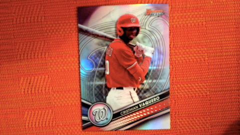 2022 Bowman's Best #TP-26 Cristhian Vaquero Top Prospects Refractor