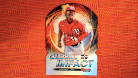 2022 Bowman's Best #GI-30 Armando Cruz Global Impact Die-Cuts