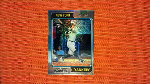 2023 Topps Heritage #135 Oswaldo Cabrera 142/574 Chrome Refractor