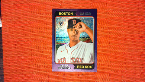 2023 Topps Heritage #84 Jeter Downs Chrome Purple Refractor