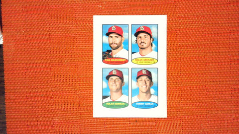 2023 Topps Heritage #1974 Topps Baseball Stamps Set St. Louis Cardinals