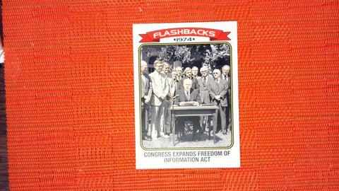 2023 Topps Heritage #NF-9 Freedom of Information Act News Flashbacks
