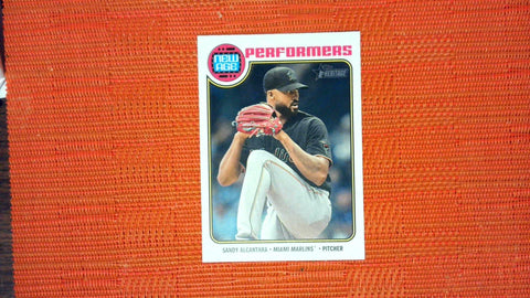 2023 Topps Heritage #NA-25 Sandy Alcantara New Age Performers