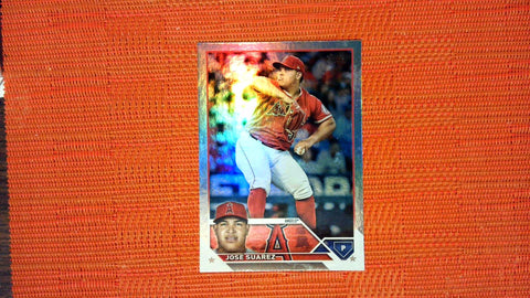 2023 Topps #609 Jose Suarez Rainbow Foil