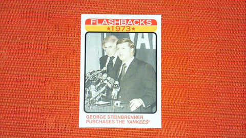 2022 Topps Heritage #NF-11 George Steinbrenner Purchases the Yankees News Flashbacks