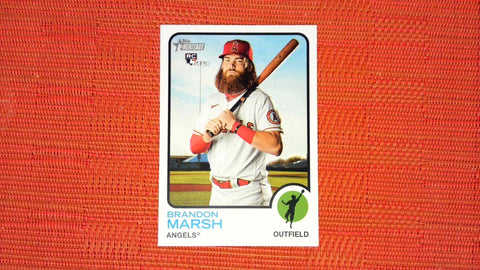 2022 Topps Heritage #176 Brandon Marsh Chrome Refractor