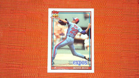 1991 Topps #48 Dennis Boyd Glow Back