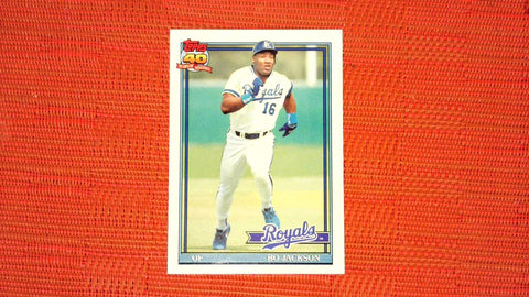 1991 Topps #600 Bo Jackson Glow Back