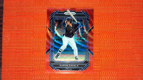 2023 Prizm #14 Aaron Zavala Ruby Wave Prizm