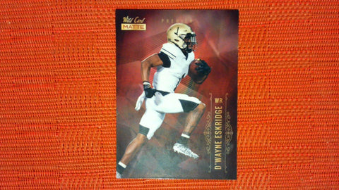 2021 Wild Card Matte #MBC-42 D'Wayne Eskridge Red