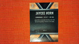 2021 Wild Card Matte #MXP-9 Jaycee Horn X-Plode Orange/Black Black Matte in Gold