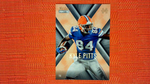2021 Wild Card Matte #MXP-5 Kyle Pitts X-plode Orange/Black Black Matte
