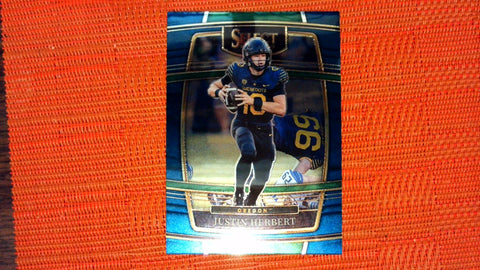 2022 Panini Select Draft Picks #38 Justin Herbert Blue