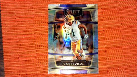 2022 Panini Select Draft Picks #82 Ja'Marr Chase Silver Prizm