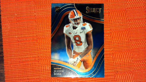 2022 Panini Select Draft Picks #112 Justyn Ross Blue