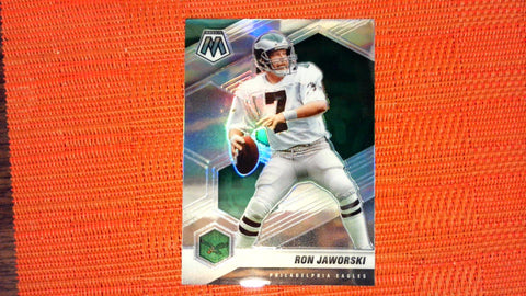 2021 Panini Mosaic #162 Ron Jaworski Prizm Silver