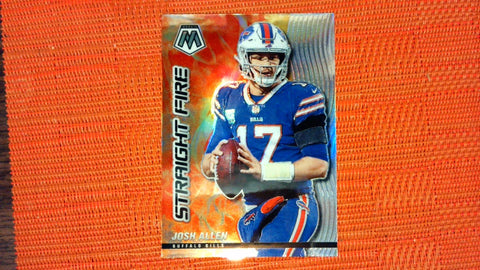 2021 Panini Mosaic #SF3 Josh Allen Straight Fire Silver
