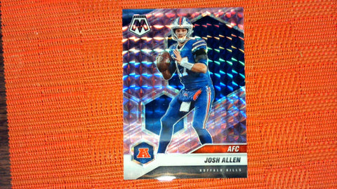 2021 Panini Mosaic #227 Josh Allen 3/49 Prizm Purple