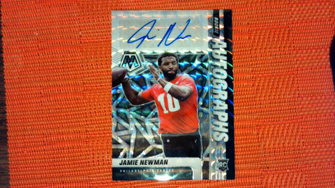 2021 Panini Mosaic #RA-83 Jamie Newman Rookie Autographs Mosaic