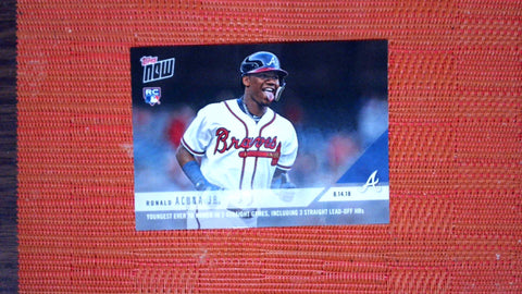 2018 Topps Now #598 Ronald Acuna Jr. (PR=2410) Near mint or better