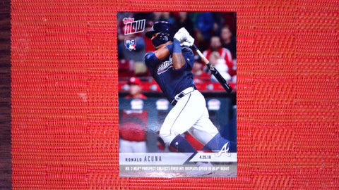 2018 Topps Now #125 Ronald Acuna (PR=11131) Near mint or better