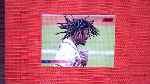 2021 Stadium Club #57 Ronald Acuña Jr. Red Foil Near mint or better