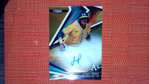 2022 Bowman's Best #B22-JPER Junior Perez Best of 2022 Autographs Gold Refractor Near mint or better