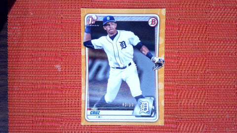 2020 Bowman Draft #BD-11 Trei Cruz 50/50 Gold Near mint or better