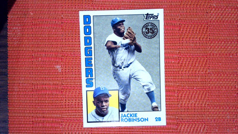 2019 Topps Update #84-28 Jackie Robinson 1984 Topps Baseball Blue Near mint or better