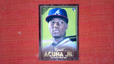 2018 Topps Gallery #140 Ronald Acuña Jr. Wood Near mint or better