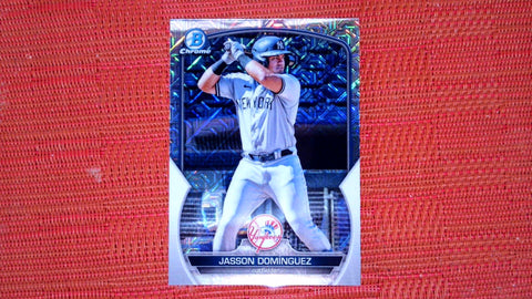2023 Bowman #BCP-18 Jasson Domínguez Chrome Prospects Mojo Refractor Near mint or better