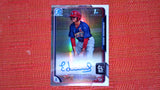 2015 Bowman #BCAP-ES Edmundo Sosa /499 Chrome Prospect Autographs Refractor Near mint or better