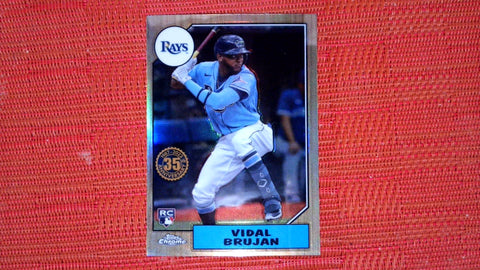 2022 Topps Chrome #87BC-17 Vidal Brujan 1987 Topps Baseball Near mint or better