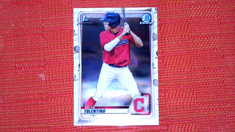2020 Bowman Draft #BD-4 Milan Tolentino Chrome Near mint or better