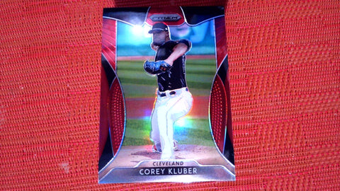 2019 Panini Prizm #39 Corey Kluber Red Near mint or better