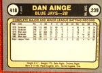 1981 Fleer  #418 Dan Ainge- Rookie Default Title