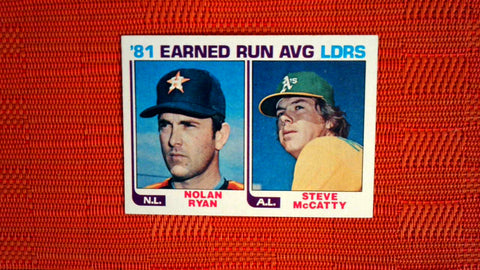 1982 Topps 81 Earned Run Average Leaders #167 Nolan Ryan - See Scans Default Title