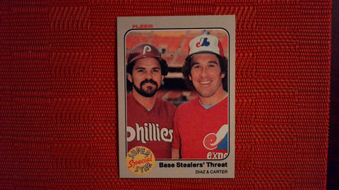 1983 Fleer #637 Gary Carter Base Stealers Threat (See Scans) Baseball Default Title