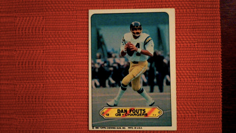 1983 Topps Sticker Insert #NNO Dan Fouts (See Scans) Football Default Title