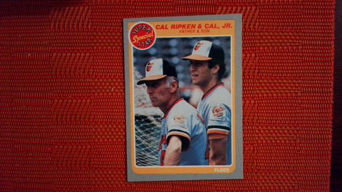 1985 Fleer #641 Cal Ripken Jr. Father & Son(See Scans) Baseball Default Title