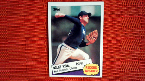 1985 Topps Record Breaker #7 Nolan Ryan - See Scans Default Title