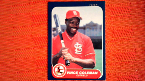 1986 Fleer  #31 Vince Coleman - Rookie Default Title