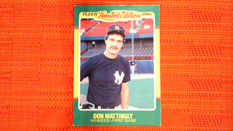 1986 Fleer Limited Edition Baseball #27 Don Mattingly Default Title